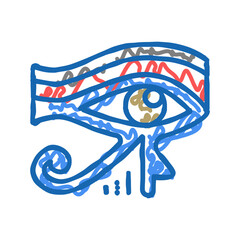 eye egypt icon doodle illustration