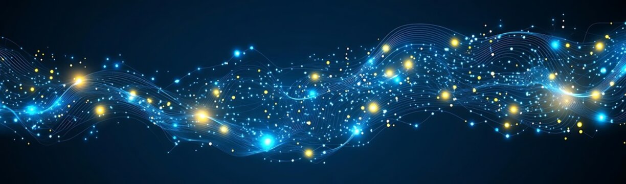 Data flow, abstract, digital wave
