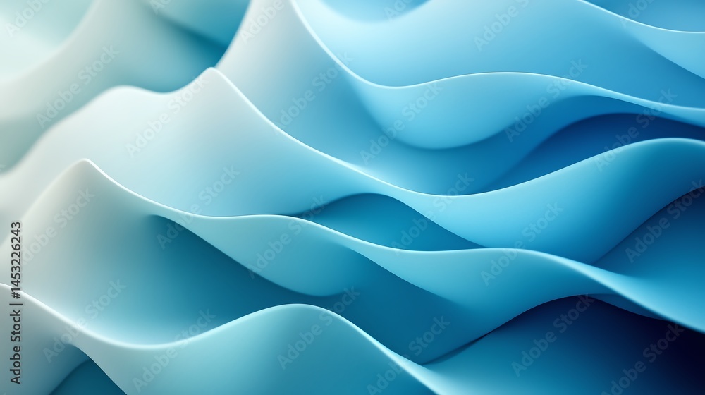 Poster blue-to-green gradient abstract background | smooth color transition | minimalist