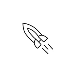 rocket doodle icon
