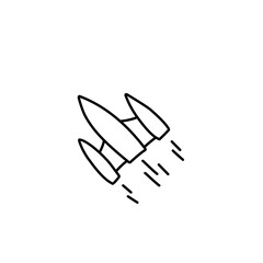 rocket doodle icon