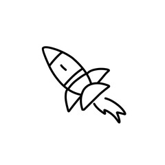 rocket doodle icon