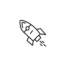 rocket doodle icon