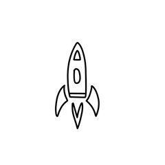 rocket doodle icon
