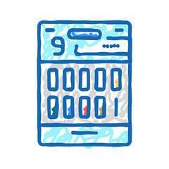 panel 9 drug test icon doodle illustration