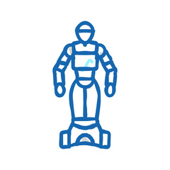 artificial robot icon doodle illustration