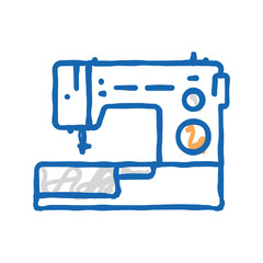 sewing machine icon doodle illustration