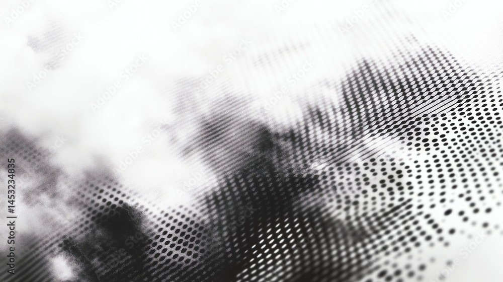 Aufkleber dynamic blurred halftone motion background with 50% negative space - versatile design