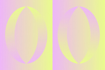 Wavy Curvy Circular and Circle Shapes and Designs Purple and Yellow Colors Grainy Texture Modern Abstract Background Geometric Background