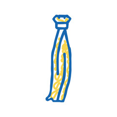 curly blonde hair accessory icon doodle illustration