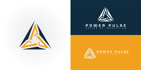 The logo features three interconnected P shapes within a triangular frame, symbolizing collaborative power networks for energy enterprises. This design suggests a stable source of energy