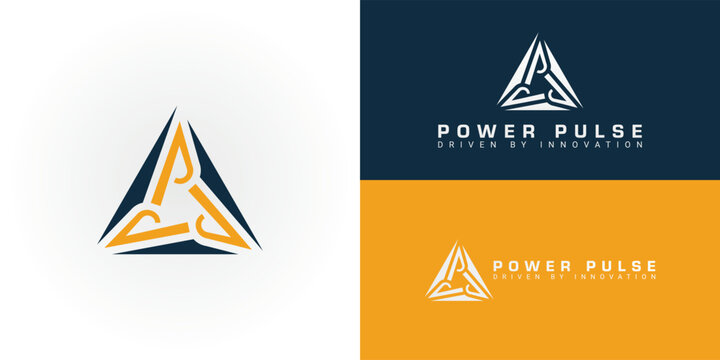 The logo features three interconnected P shapes within a triangular frame, symbolizing collaborative power networks for energy enterprises. This design suggests a stable source of energy