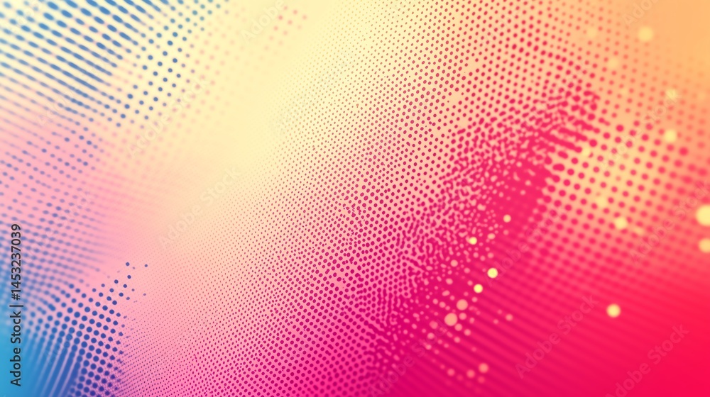 Poster subtle halftone dot pattern in pastel tones, minimalist texture with copy area, soft and versatile f
