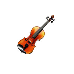 Elegant Violin on Black Background Musical Instrument Stock Photo
