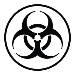 Biohazardous infectious materials symbol, biohazard sign, vector illustration
