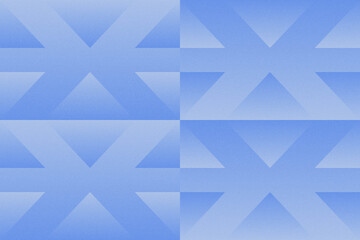 Obraz premium Triangular and Triangle Shapes and Designs Blue Colors Grainy Texture Modern Abstract Background Geometric Background