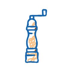 hand mill icon doodle illustration