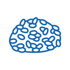 calrose rice icon doodle illustration