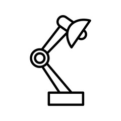 Table Lamp icon on white background