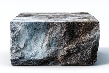 Rough Grey Stone Cube Natural Texture Display Stand