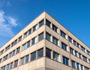 modern office building with sky