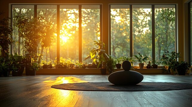 Minimalist Vase by the Window at Sunset