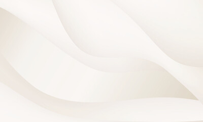 Abstract background of elegant wavy lines in satin white cream color. Pattern lines color, silk, wavy luxury. Design cloth. Creamy surface with flowing lines and soft texture. Skincare, spa or wedding