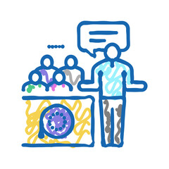 casting interview video film icon doodle illustration
