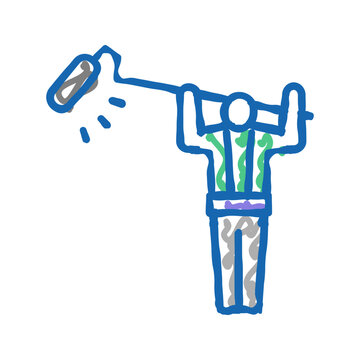 sound recoding video production icon doodle illustration
