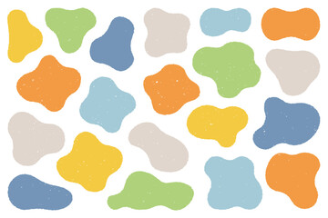 飾り　ラフ　ざらざら　アクセント　背景　装飾　素材　イラスト　ベクター　あしらい　ふにゃふにゃ