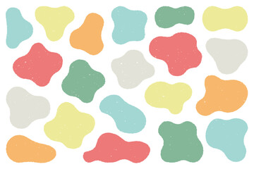 飾り　ラフ　ざらざら　アクセント　背景　装飾　素材　イラスト　ベクター　あしらい　ふにゃふにゃ