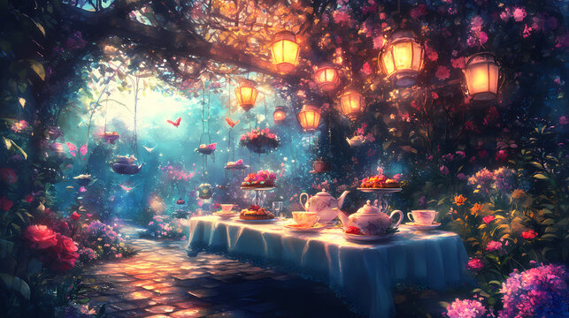whimsical tea party