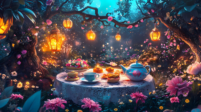 whimsical tea party