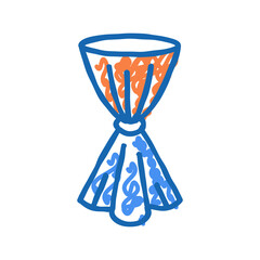 cover table exhibition icon doodle illustration