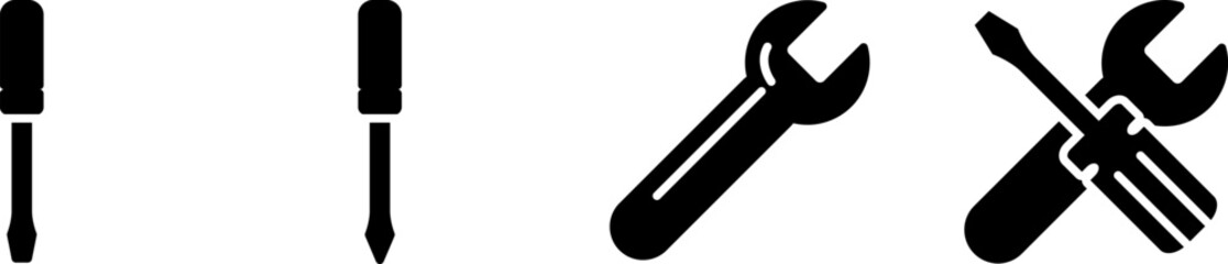 Wrench and screwdriver icon