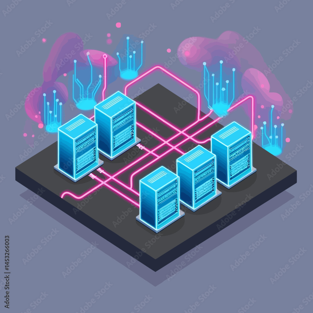 Poster data processing and networking concepts.