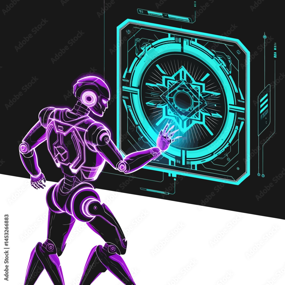 Poster digital interaction: the future of robotics