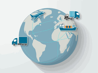 Worldwide Logistics and Distribution Concept