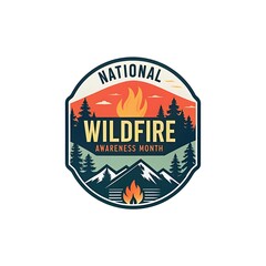 Obraz premium National Wildfire Awareness Month