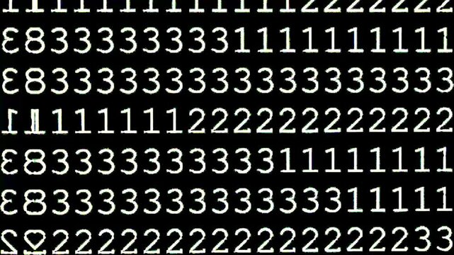 animated binary grunge texture background, loop animation for programming, computer coding, error concept