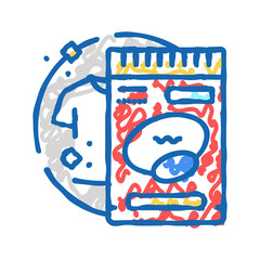 stain remover detergent icon doodle illustration