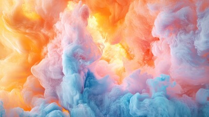 Fototapeta premium Abstract Swirling Colors in a Cloud of Ink