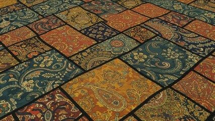 Patchwork Paisley Carpet