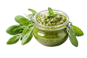 Fresh green Arugula Pesto Sauce
