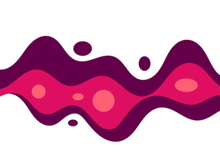 melting liquid purple dripping on white background. splashing blob liquid purple. melted grape ice cream. flat layered modern style.