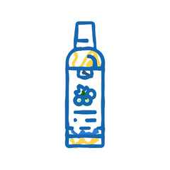 seed oil grape icon doodle illustration