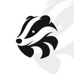 Badger logo on isolated background v74
