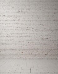 Softly lit white brick wall, clean texture, ample copy space ,  copy space,  bright,  clean