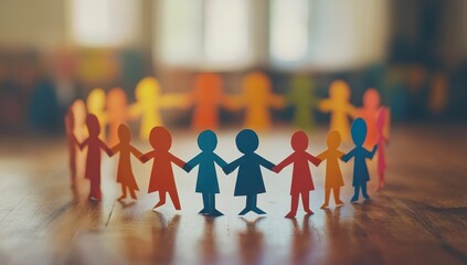Colorful Paper Chain of Unity and Togetherness