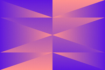 Obraz premium Triangular and Triangle Shapes and Designs Purple and Orange Colors Grainy Texture Modern Abstract Background Geometric Background